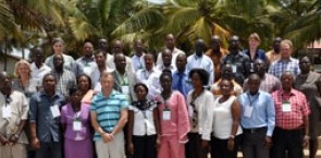 Participants in a FLEGT training course held in Ghana.