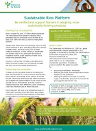 Sustainable Rice Platform - Info Sheet