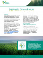 Sustainability Framework add-on for FSC-certified forest management operations